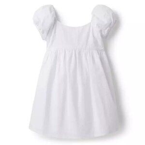 Janie and Jack 6-12 Months White Seersucker Dress with Bloomers